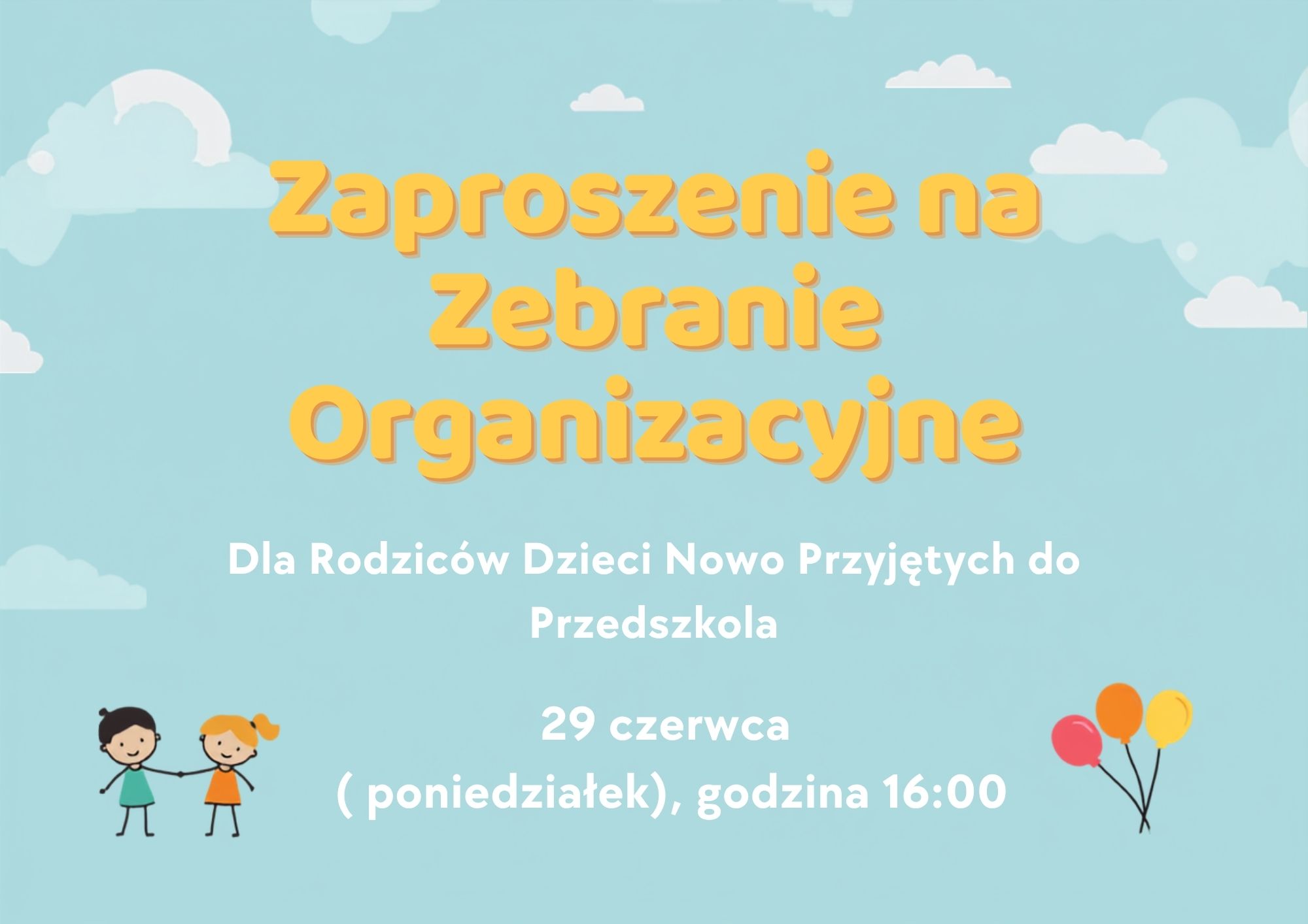 Zaproszenie na zebranie informacyjne